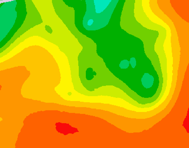 GDPS 500 millibar geopotential height 084 hour forecast chart for Canada based on 2026/07/16 1200Z data