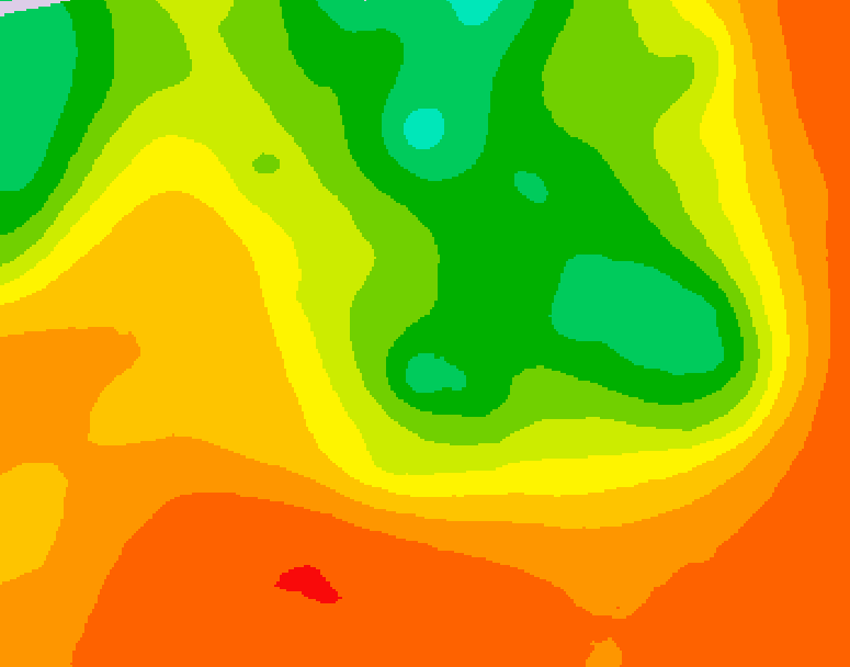 GDPS 500 millibar geopotential height 096 hour forecast chart for Canada based on 2026/07/16 1200Z data