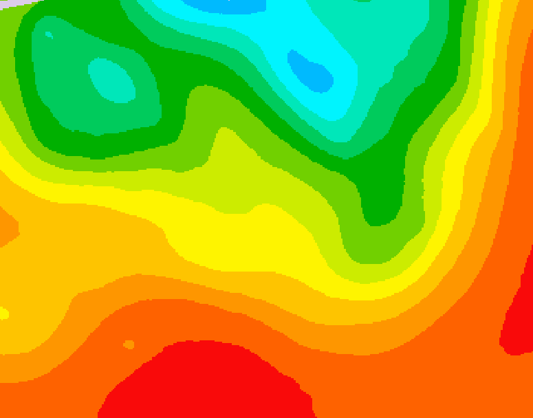 GDPS 500 millibar geopotential height 222 hour forecast chart for Canada based on 2026/07/16 1200Z data