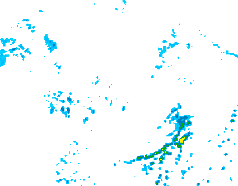 GDPS precipitation 072 hour forecast chart for Canada based on 2026/07/16 0000Z data