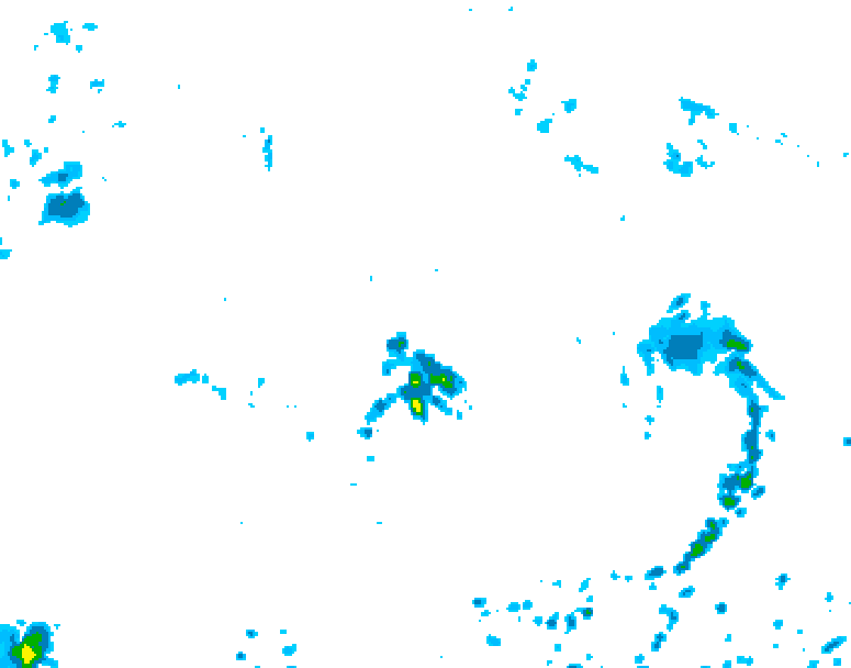 GDPS precipitation 090 hour forecast chart for Canada based on 2026/07/16 0000Z data