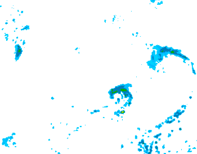 GDPS precipitation 114 hour forecast chart for Canada based on 2026/07/16 0000Z data