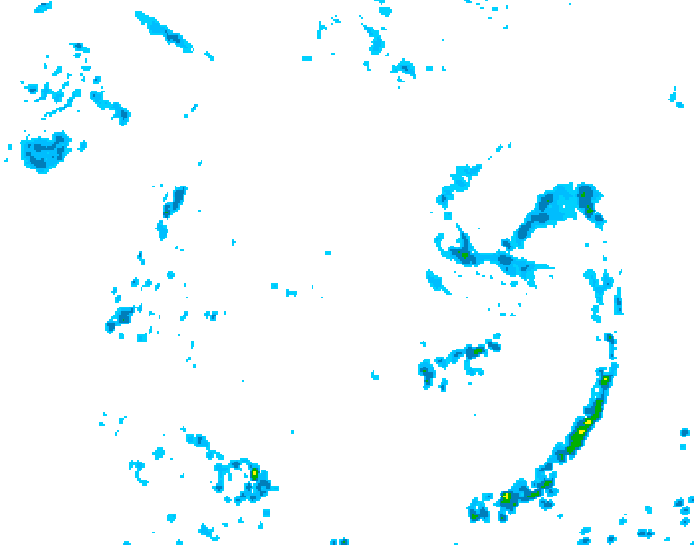 GDPS precipitation 168 hour forecast chart for Canada based on 2026/07/16 0000Z data