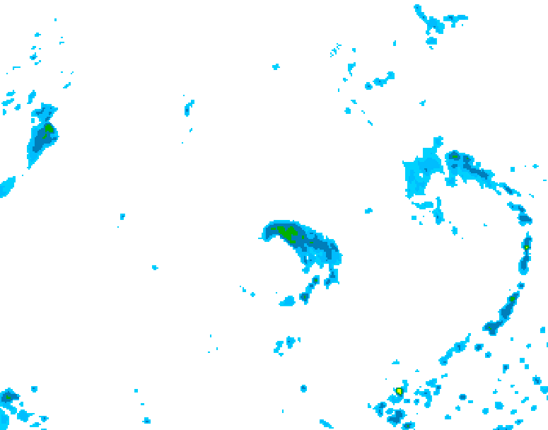 GDPS precipitation 096 hour forecast chart for Canada based on 2026/07/16 1200Z data