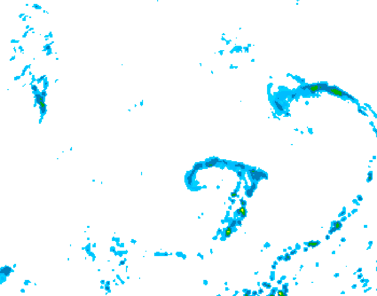 GDPS precipitation 108 hour forecast chart for Canada based on 2026/07/16 1200Z data