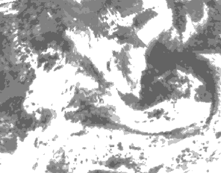 GDPS total cloud 012 hour forecast chart for Canada based on 2026/07/16 0000Z data