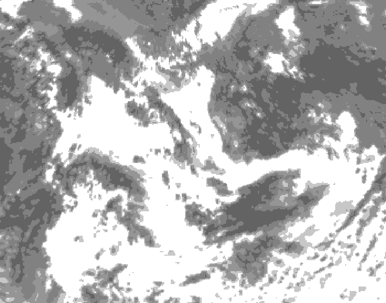 GDPS total cloud 060 hour forecast chart for Canada based on 2026/07/16 0000Z data