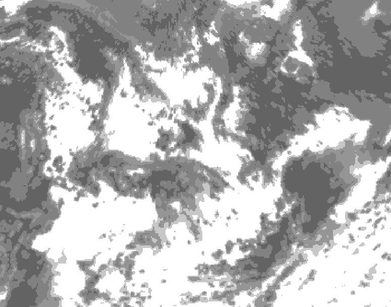 GDPS total cloud 078 hour forecast chart for Canada based on 2026/07/16 0000Z data