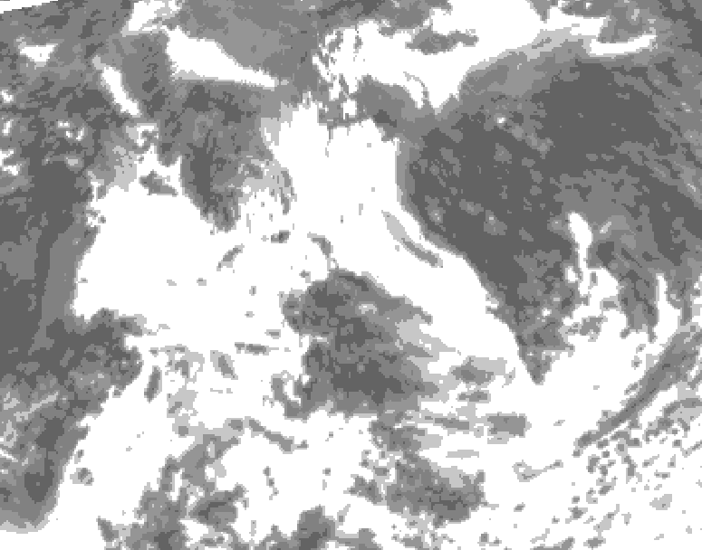 GDPS total cloud 024 hour forecast chart for Canada based on 2026/07/16 1200Z data