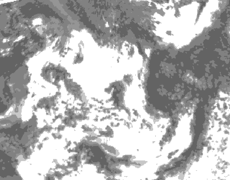 GDPS total cloud 168 hour forecast chart for Canada based on 2026/07/16 1200Z data