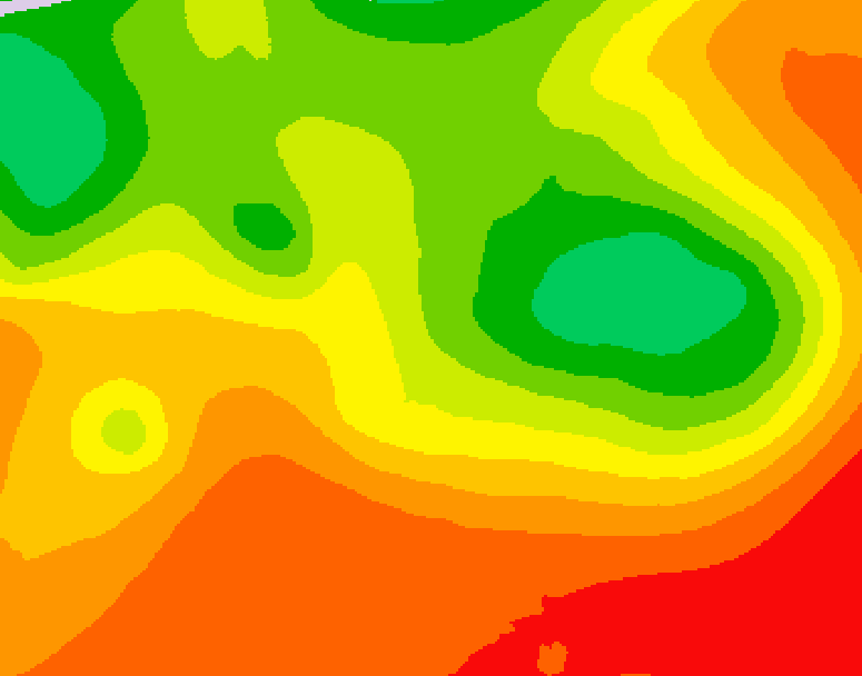 GDPS 500 millibar geopotential height 018 hour forecast chart for Canada based on 2026/07/17 0000Z data