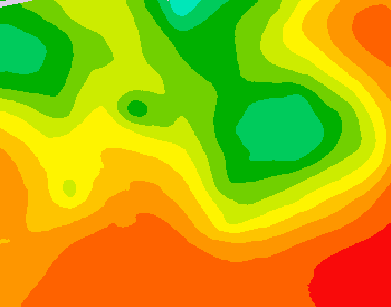 GDPS 500 millibar geopotential height 036 hour forecast chart for Canada based on 2026/07/17 0000Z data