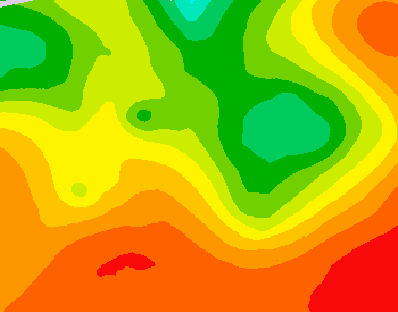 GDPS 500 millibar geopotential height 042 hour forecast chart for Canada based on 2026/07/17 0000Z data