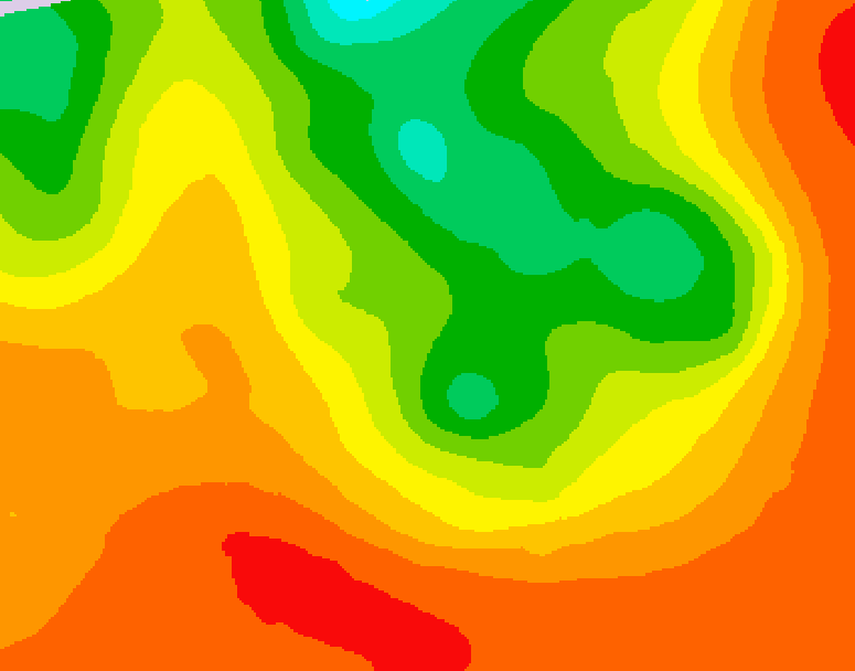 GDPS 500 millibar geopotential height 102 hour forecast chart for Canada based on 2026/07/17 0000Z data