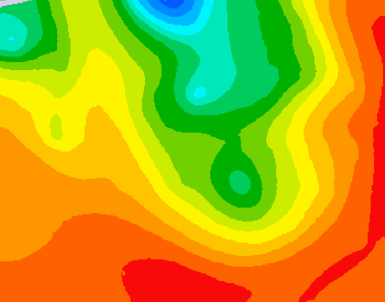 GDPS 500 millibar geopotential height 126 hour forecast chart for Canada based on 2026/07/17 0000Z data