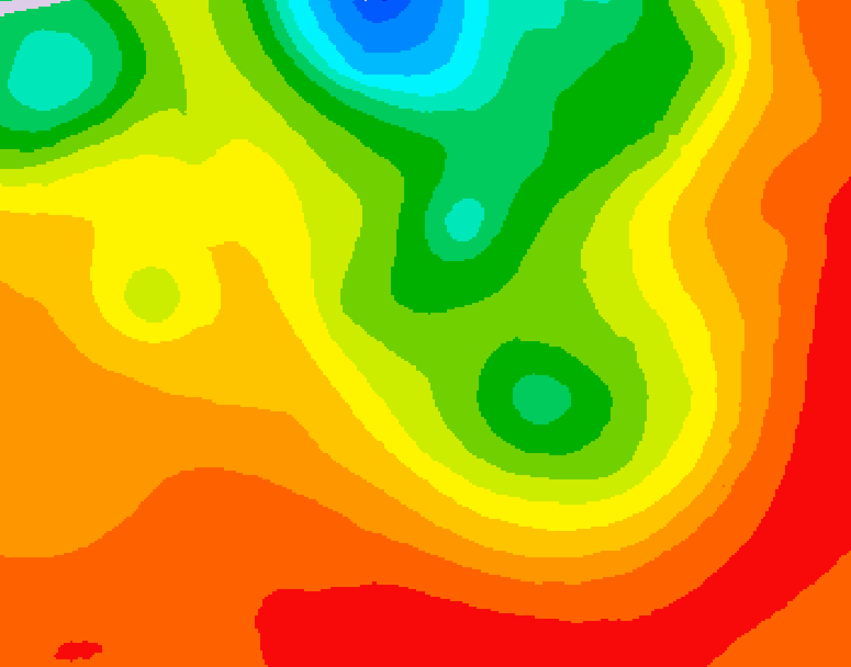 GDPS 500 millibar geopotential height 138 hour forecast chart for Canada based on 2026/07/17 0000Z data
