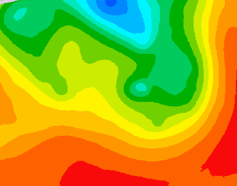 GDPS 500 millibar geopotential height 186 hour forecast chart for Canada based on 2026/07/17 0000Z data