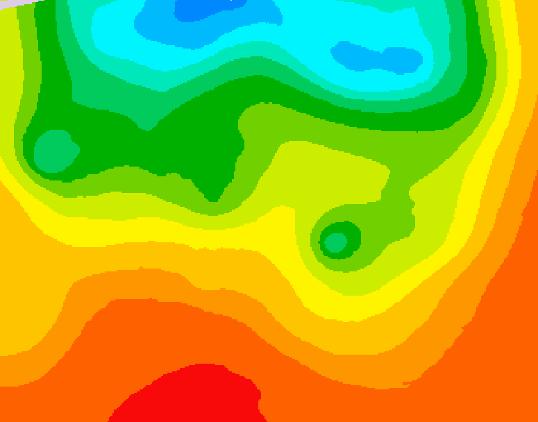 GDPS 500 millibar geopotential height 222 hour forecast chart for Canada based on 2026/07/17 0000Z data
