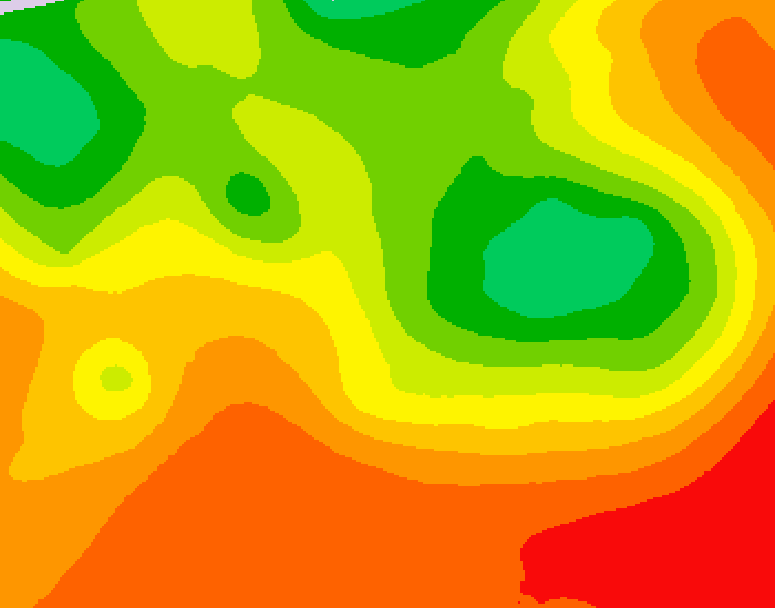 GDPS 500 millibar geopotential height 012 hour forecast chart for Canada based on 2026/07/17 1200Z data