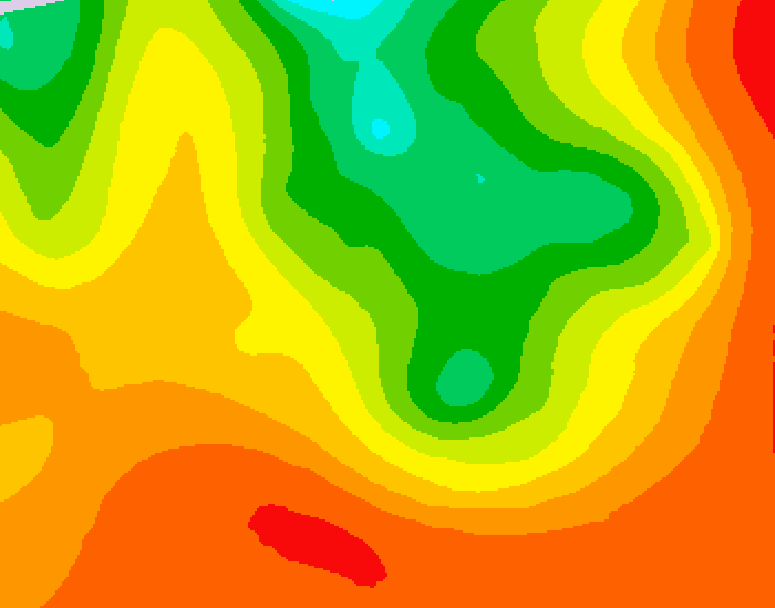 GDPS 500 millibar geopotential height 096 hour forecast chart for Canada based on 2026/07/17 1200Z data