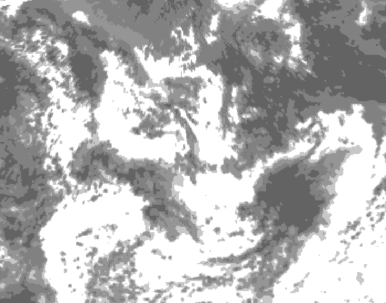GDPS total cloud 048 hour forecast chart for Canada based on 2026/07/17 0000Z data