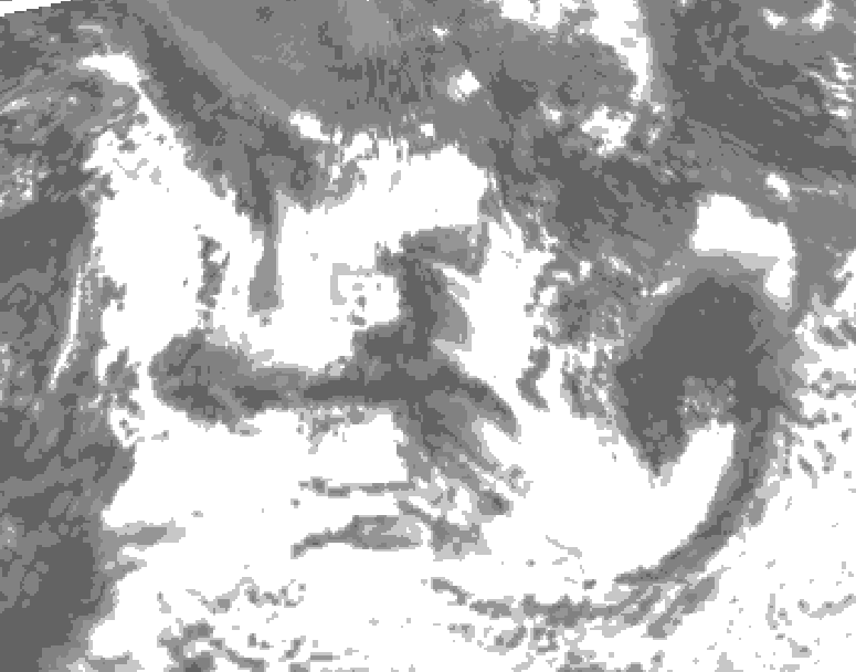 GDPS total cloud 066 hour forecast chart for Canada based on 2026/07/17 0000Z data