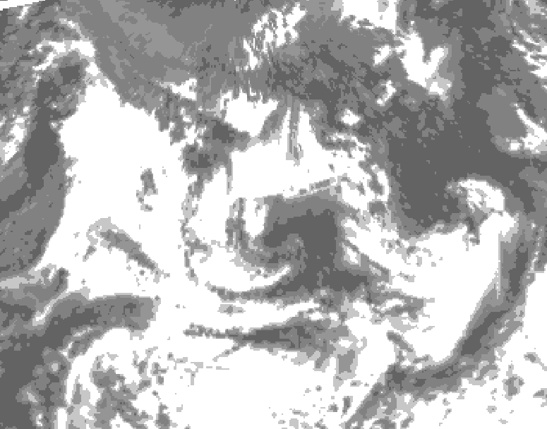 GDPS total cloud 090 hour forecast chart for Canada based on 2026/07/17 0000Z data
