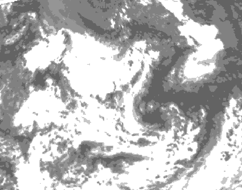 GDPS total cloud 144 hour forecast chart for Canada based on 2026/07/17 0000Z data