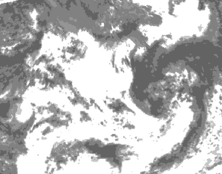 GDPS total cloud 162 hour forecast chart for Canada based on 2026/07/17 0000Z data