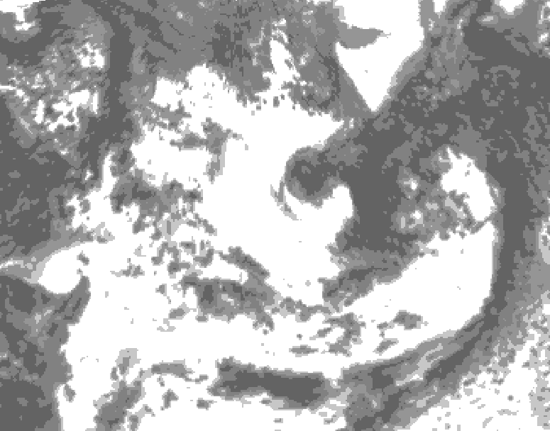 GDPS total cloud 180 hour forecast chart for Canada based on 2026/07/17 0000Z data