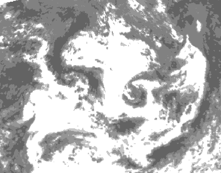 GDPS total cloud 210 hour forecast chart for Canada based on 2026/07/17 0000Z data