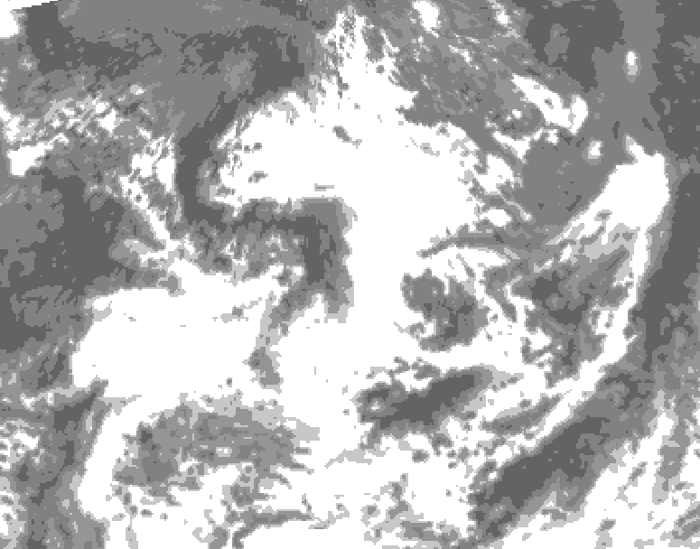 GDPS total cloud 216 hour forecast chart for Canada based on 2026/07/17 0000Z data