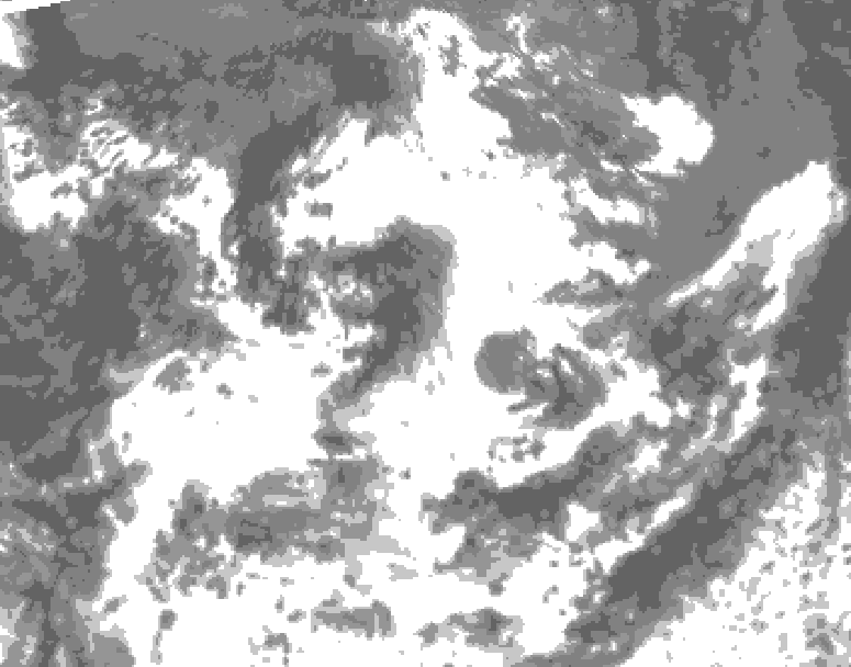 GDPS total cloud 222 hour forecast chart for Canada based on 2026/07/17 0000Z data