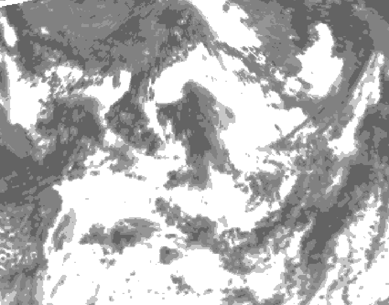 GDPS total cloud 234 hour forecast chart for Canada based on 2026/07/17 0000Z data