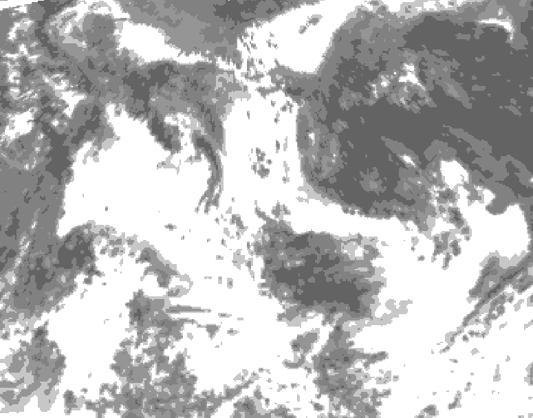 GDPS total cloud 012 hour forecast chart for Canada based on 2026/07/17 1200Z data