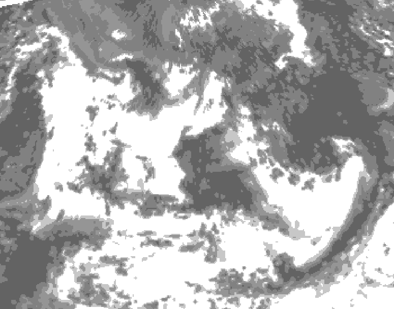 GDPS total cloud 072 hour forecast chart for Canada based on 2026/07/17 1200Z data