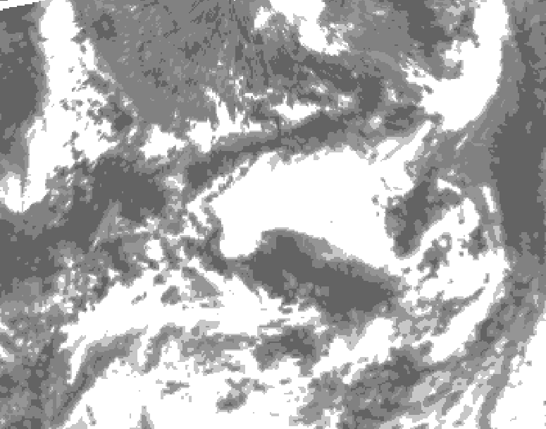 GDPS total cloud 216 hour forecast chart for Canada based on 2026/07/17 1200Z data