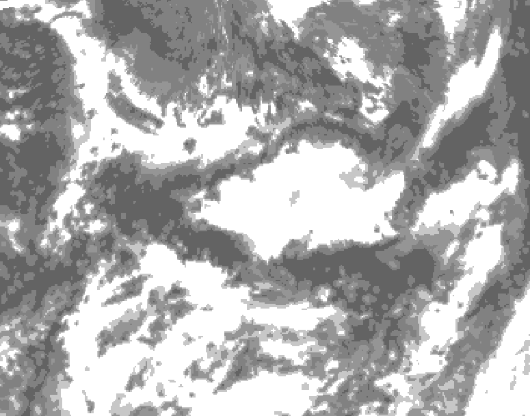 GDPS total cloud 240 hour forecast chart for Canada based on 2026/07/17 1200Z data