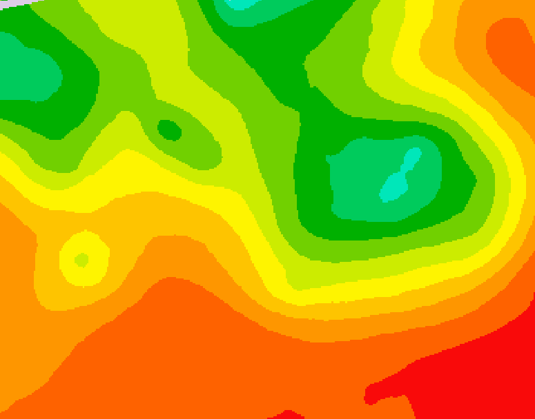 GDPS 500 millibar geopotential height 006 hour forecast chart for Canada based on 2026/07/18 0000Z data