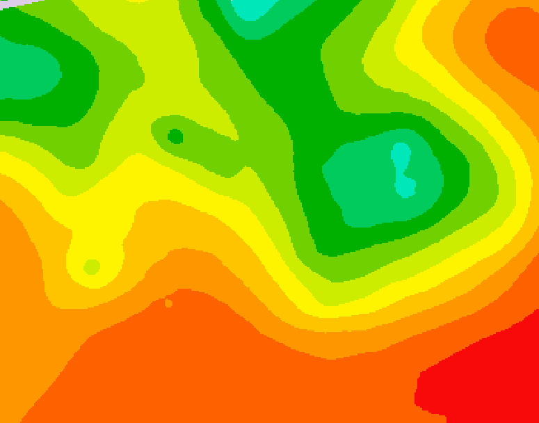 GDPS 500 millibar geopotential height 012 hour forecast chart for Canada based on 2026/07/18 0000Z data