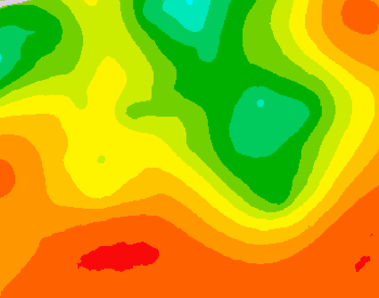 GDPS 500 millibar geopotential height 030 hour forecast chart for Canada based on 2026/07/18 0000Z data