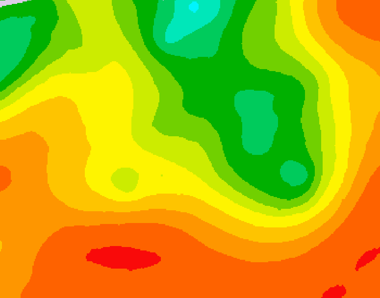GDPS 500 millibar geopotential height 042 hour forecast chart for Canada based on 2026/07/18 0000Z data