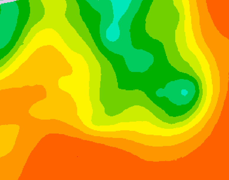 GDPS 500 millibar geopotential height 060 hour forecast chart for Canada based on 2026/07/18 0000Z data