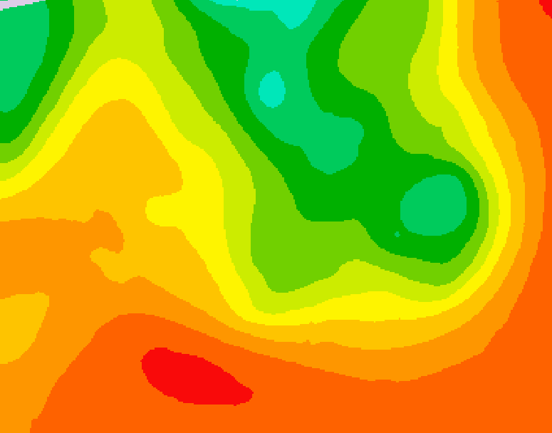 GDPS 500 millibar geopotential height 066 hour forecast chart for Canada based on 2026/07/18 0000Z data