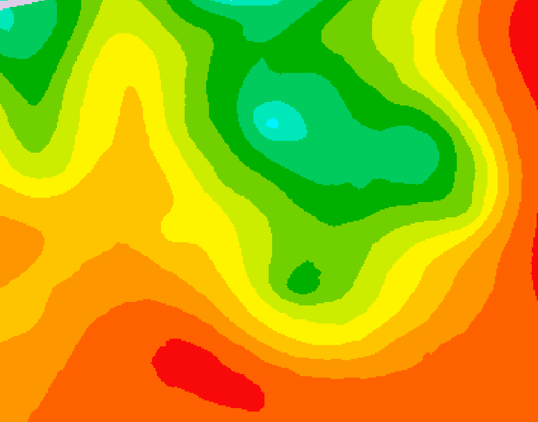 GDPS 500 millibar geopotential height 084 hour forecast chart for Canada based on 2026/07/18 0000Z data