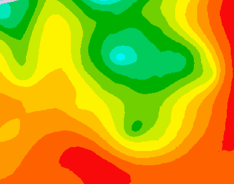 GDPS 500 millibar geopotential height 090 hour forecast chart for Canada based on 2026/07/18 0000Z data