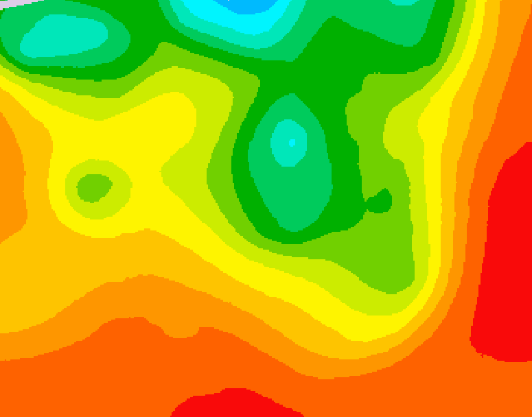GDPS 500 millibar geopotential height 132 hour forecast chart for Canada based on 2026/07/18 0000Z data