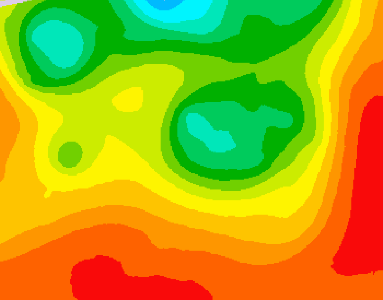 GDPS 500 millibar geopotential height 150 hour forecast chart for Canada based on 2026/07/18 0000Z data