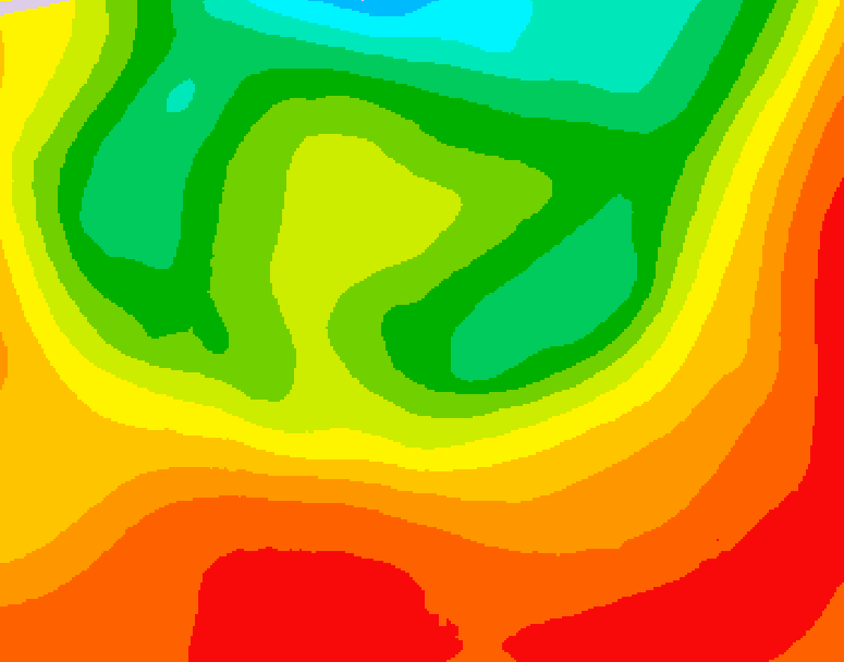 GDPS 500 millibar geopotential height 180 hour forecast chart for Canada based on 2026/07/18 0000Z data