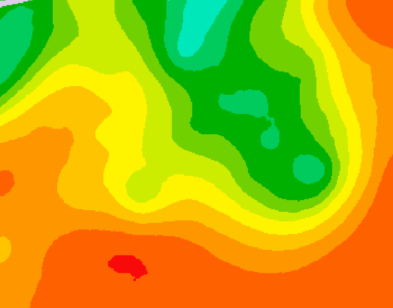 GDPS 500 millibar geopotential height 036 hour forecast chart for Canada based on 2026/07/18 1200Z data